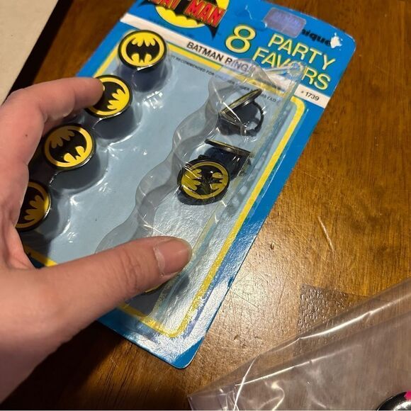 Vintage 90s Batman Cat Woman Riddler Large Party Lot With Costume Dead Stock - Picture 11 of 14